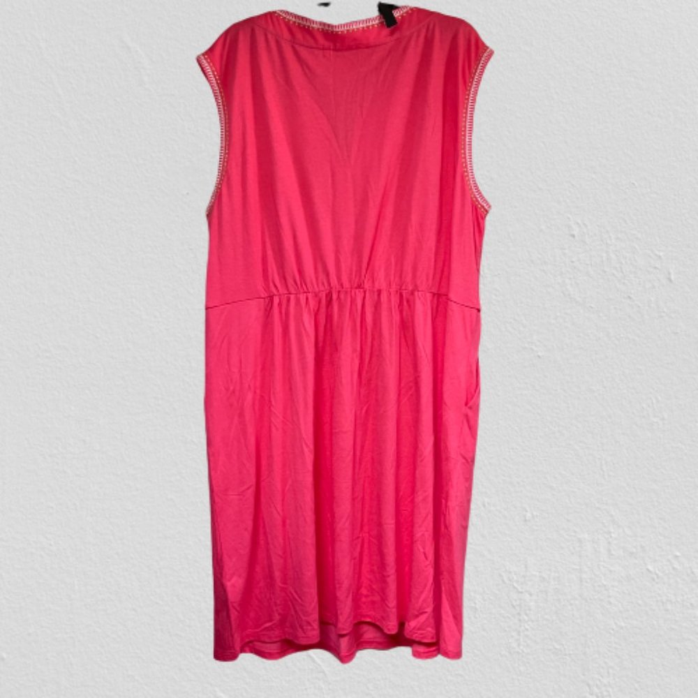 Boden Womens Catriona Embroidered Shift Dress Sleeveless Pullover Pink Size 16R - Picture 2 of 9
